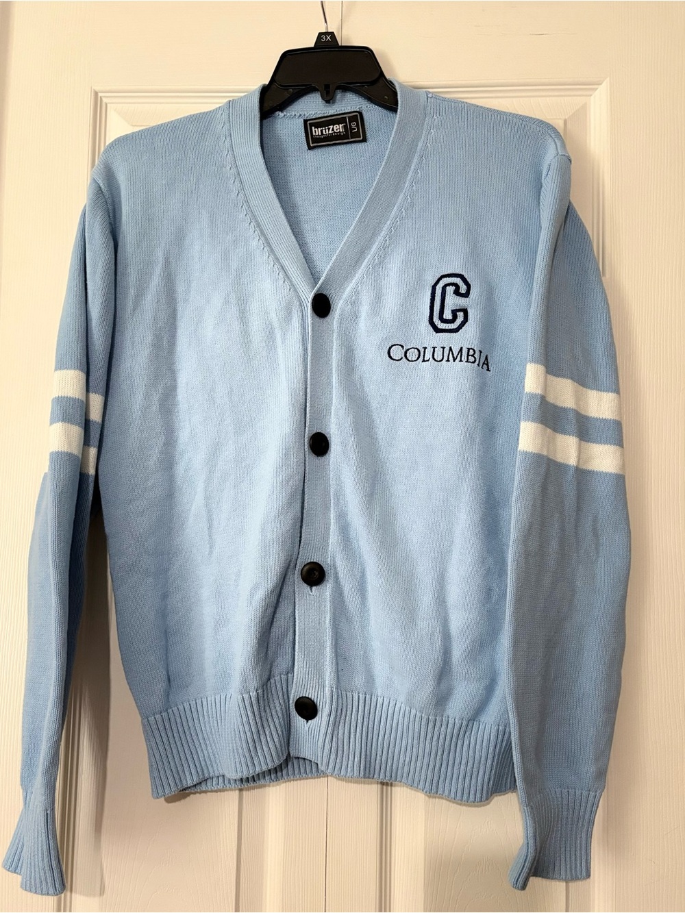 Bruzer Columbia Light Blue Men's Collegiate Sweater LG